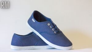 Pair of Blue Lace-up Sneakers